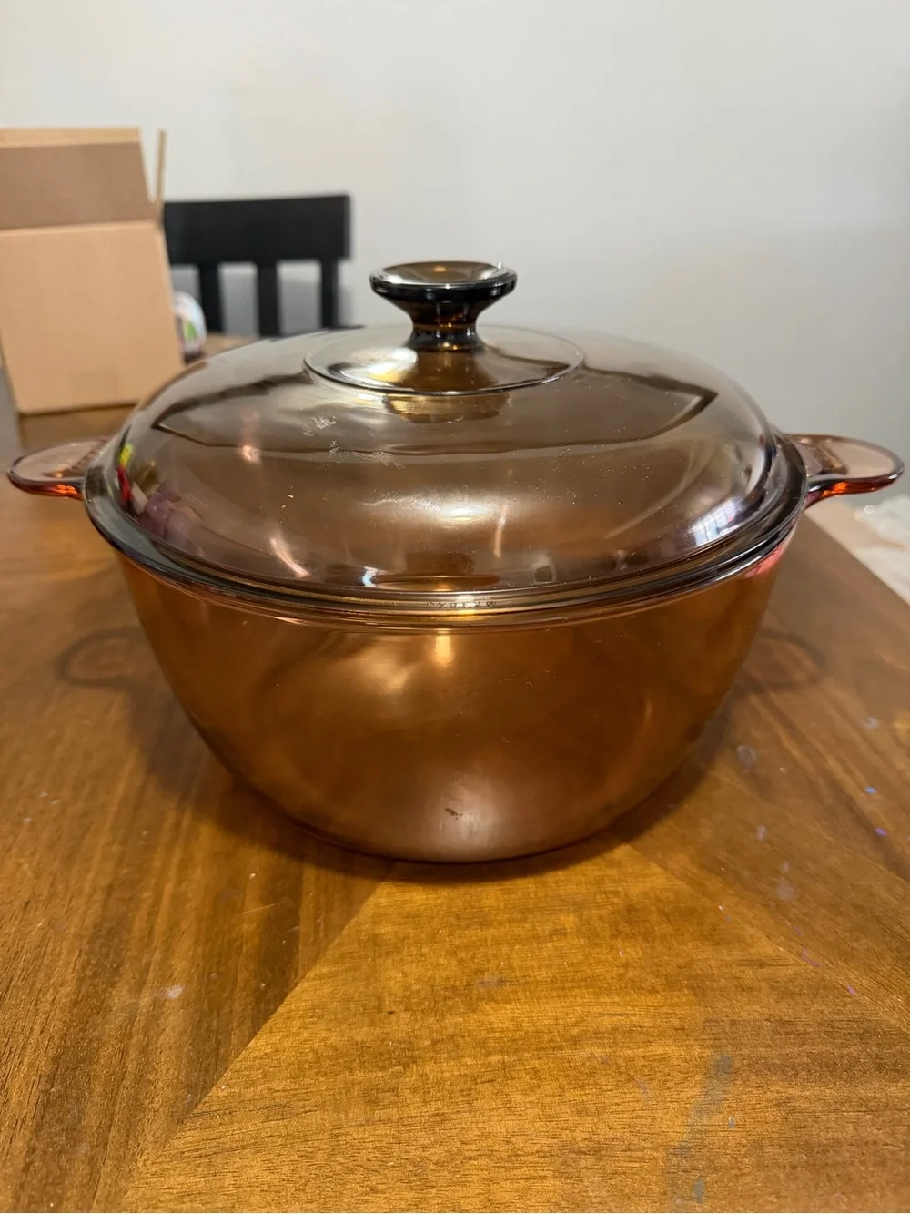 Vintage Corning Visions Amber 4.5L Dutch Oven